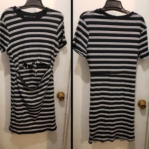 Plus short sleeved cut out  sweater dress